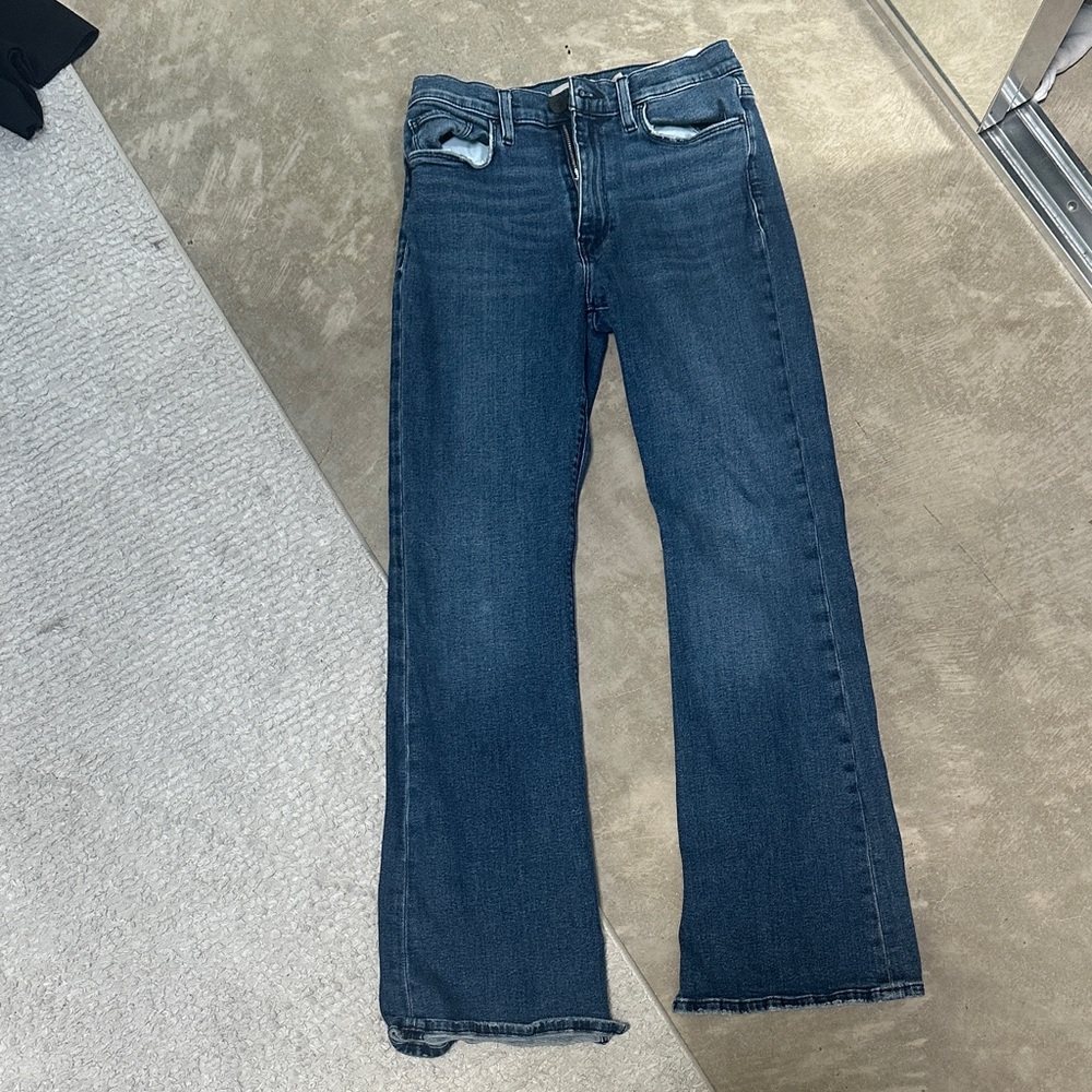 Hudson Jeans Dark Blue Straight Leg Women's Jeans